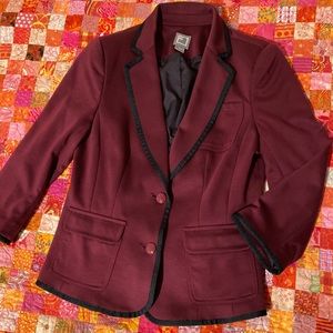 JCP Blazer with piping and sweet anchor buttons.